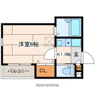 スカイヴィラ東白楽【1階】の間取り