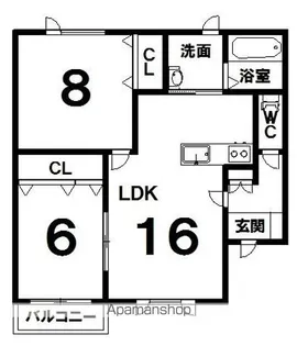 コルサN【3階】の間取り
