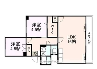 向陽ハイツ【13号室】の間取り