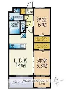 ビーコンヒル石丸【1階】の間取り