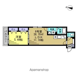 TKP北小金Ⅰ【1階】の間取り