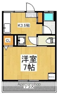フジヤハイツ【1階】の間取り