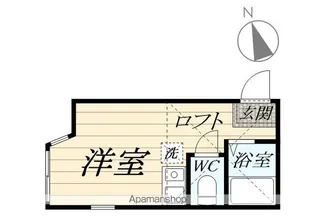 ユナイト芹ヶ谷アゾレス【206号室】の間取り