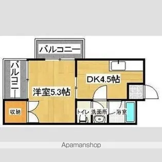 コーポメトロ【301号室】の間取り