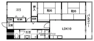 グレース山城【303号室】の間取り