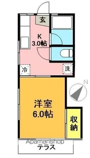 ハイツマヤ【101号室】の間取り