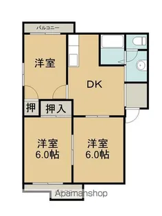 メゾン平成【A201号室】の間取り