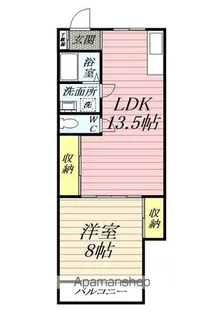 中津川荘【2階】の間取り