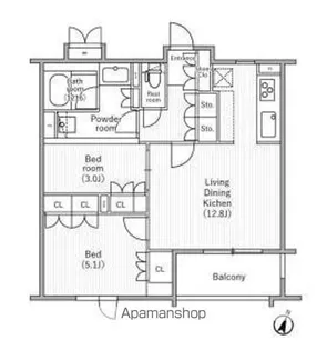 NIDO SAKURAGAOKA【2階】の間取り