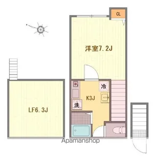 PRENDRE M 南阿佐ヶ谷【2階】の間取り