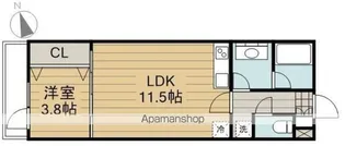 東京都日野市三沢3丁目【アパート】の間取り