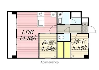 SQUARE箱崎東【5階】の間取り