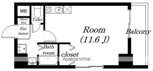 ミラージュ大津京(増築)【608号室】の間取り