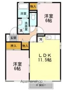 コーポセジュールⅡ【101号室】の間取り