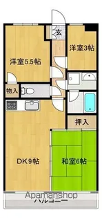 ソシアル梶ヶ谷【2階】の間取り