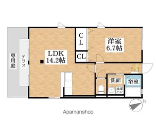 シャトレⅡ【1階】の間取り