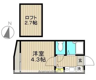 リバーテラス小岩【3階】の間取り