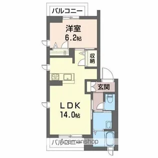 コートヴィレッジ開成【3階】の間取り