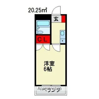 プレジールメゾン旭【206号室】の間取り