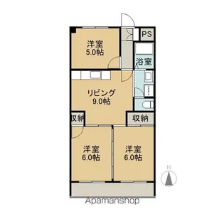大恵第3マンション【402号室】の間取り