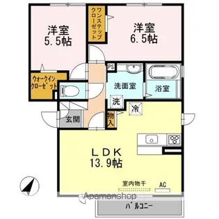 ル・クレスト【3階】の間取り