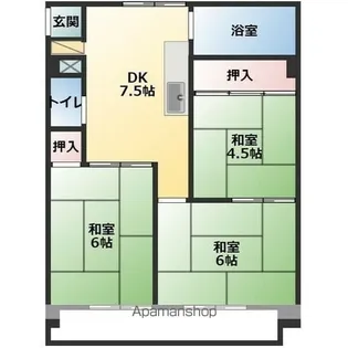 内山ビル【303号室】の間取り
