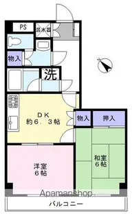 ビューパレス美野里【4階】の間取り