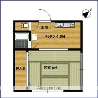 三郷市みどり荘【201号室】の間取り