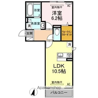 スマイルコート新山口【3階】の間取り