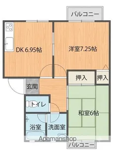 Nミレニアム【2階】の間取り
