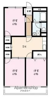 サンハイツトリードⅡ【305号室】の間取り