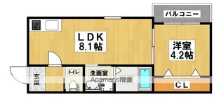 (仮称)KITASUKEMATU PLASE NORTH【203号室】の間取り