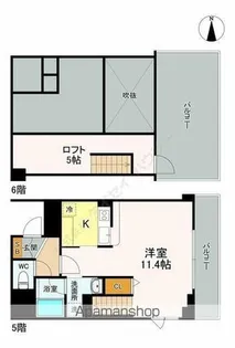 エルフレア武蔵野【6階】の間取り
