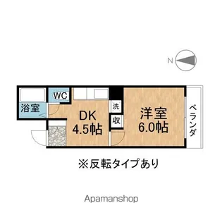祥和館【201号室】の間取り
