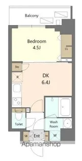 S−RESIDENCE新宿早稲田AVELIS【6階】の間取り