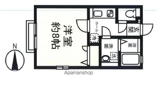 ハイム浅井【101号室】の間取り