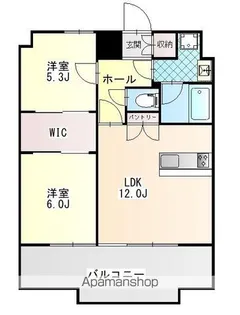 レジデンスマヒナ【3階】の間取り