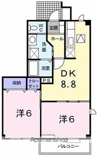 プレフォーリスト【1階】の間取り