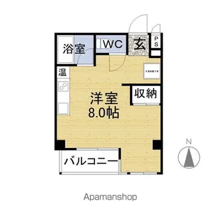 ロイヤルハイツ森下【401号室】の間取り