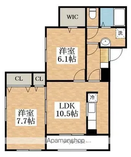 メゾンボヌール【3階】の間取り