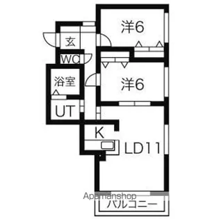 ハーモニー6・7【2階】の間取り