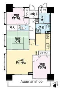 ジュネラス南柏駅前【3階】の間取り