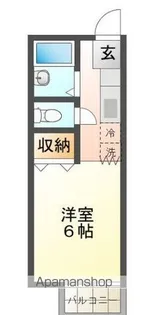 アベニュー国立【2階】の間取り