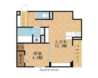CLASHIST中宮3丁目【102号室】の間取り