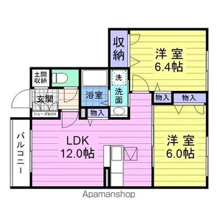 メゾンドゥ・セナスイ【1階】の間取り