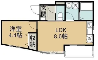 PARKLET・高坂【2階】の間取り