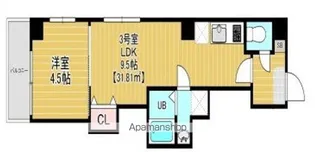 ベルテ千葉中央【403号室】の間取り