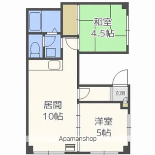 プロスペール【203号室】の間取り