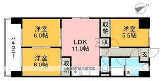 セーブ大谷【2階】の間取り