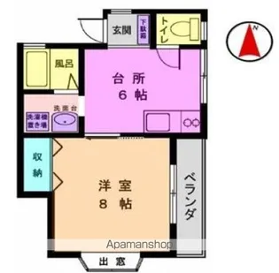 シルキーゼファーⅡ【2101号室】の間取り